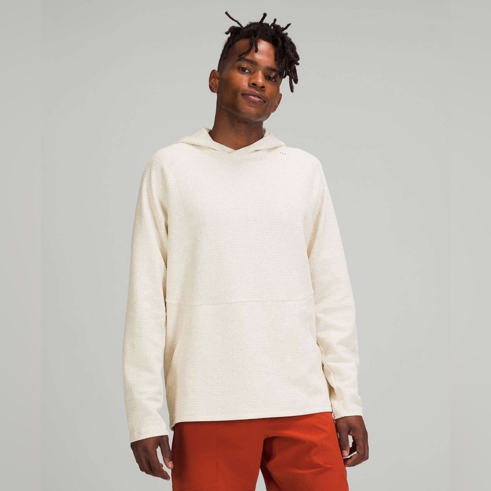 Lululemon At Ease Hoodie in Heathered Opal White, size XXL / 2XL - Picture 6 of 14